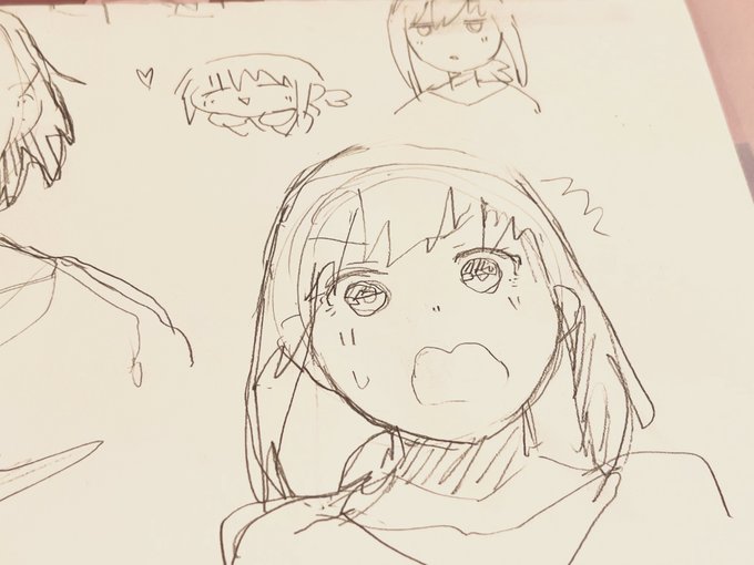 びっくりした時はサイドの毛がぶわって広がる吹雪 