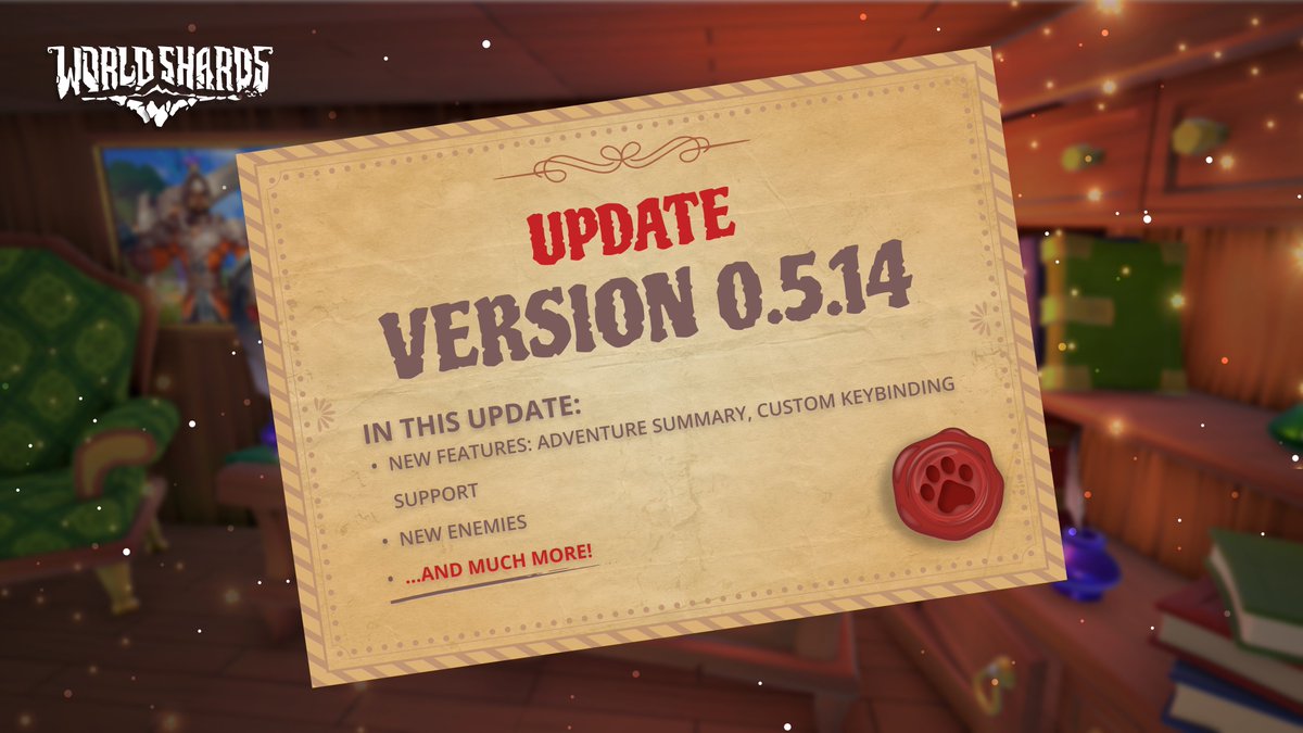 WorldShardsGame's tweet photo. Adventurers, the maintenance is over! Make sure your game is updated to version 0.5.14!

Check out the patch notes here:
👉 https://t.co/P7KRAwJ12h