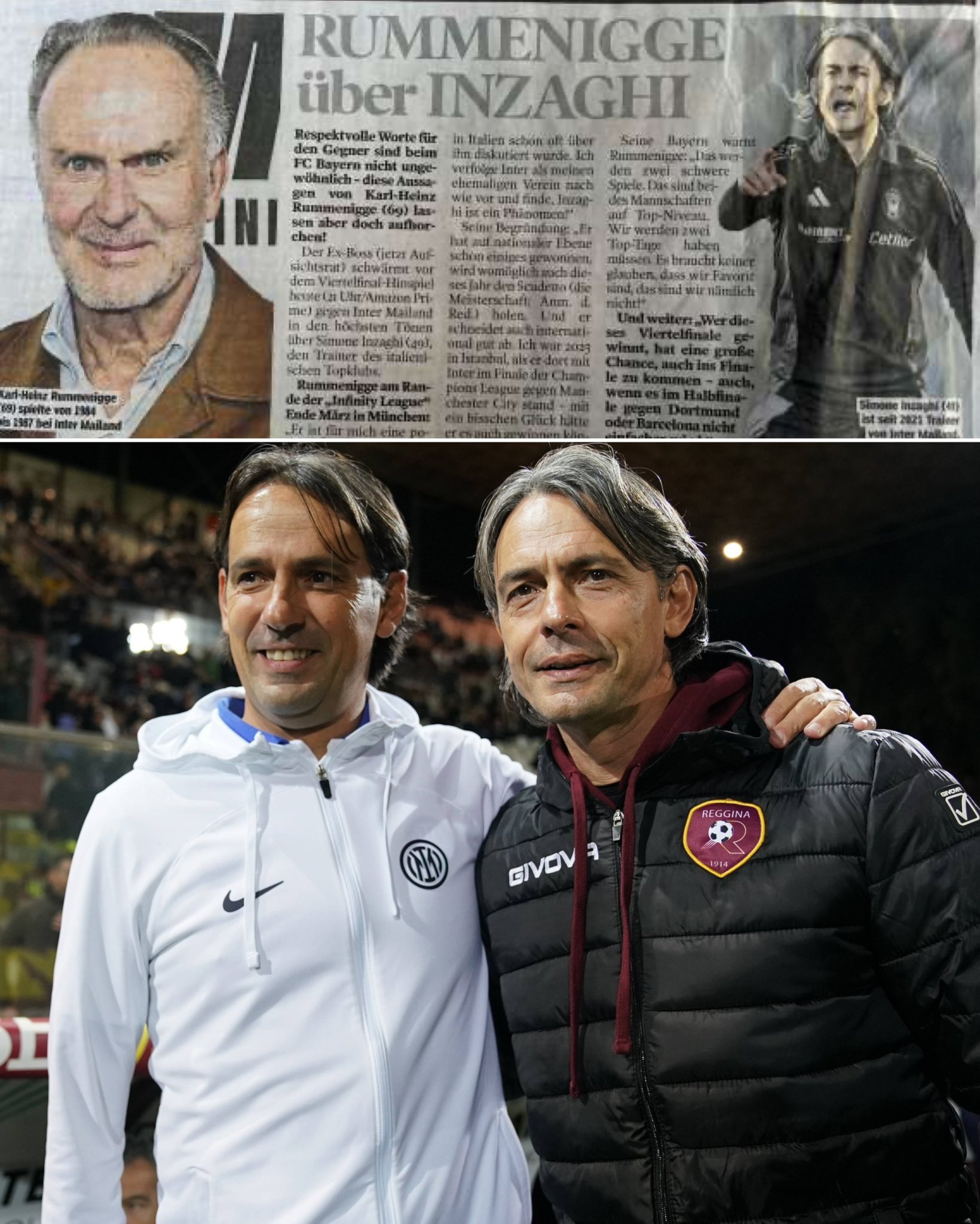 Italian Football TV on X: "😅 German newspaper Bild put a photo of Pippo in an article about Simone Inzaghi https://t.co/Xm3nXzBB0g" / X