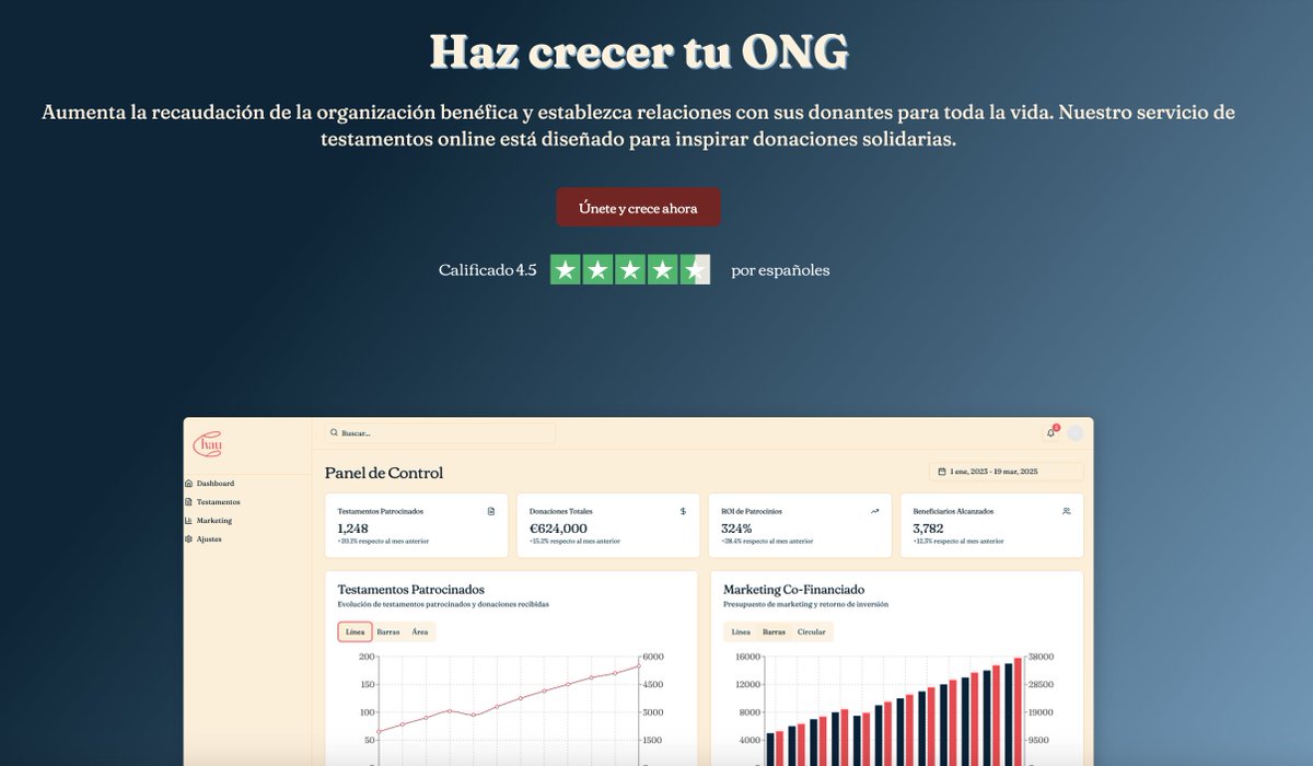 Chautestamento's tweet photo. Actualizaciones de Marzo en Chau

1️⃣ Hemos creado una plataforma para ONGs que permite a más organizaciones unirse gratuitamente y ofrecer testamentos solidarios con Chau. Más opciones para nuestros usuarios y un impacto positivo para todos.

https://t.co/c9JeFIPfXY https://t.co/Gou3RtPuWX