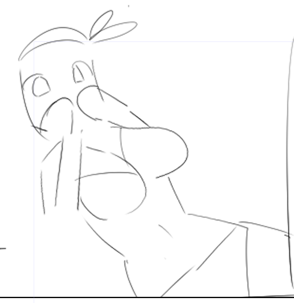 ネームからええいままよで線画をやっている… 