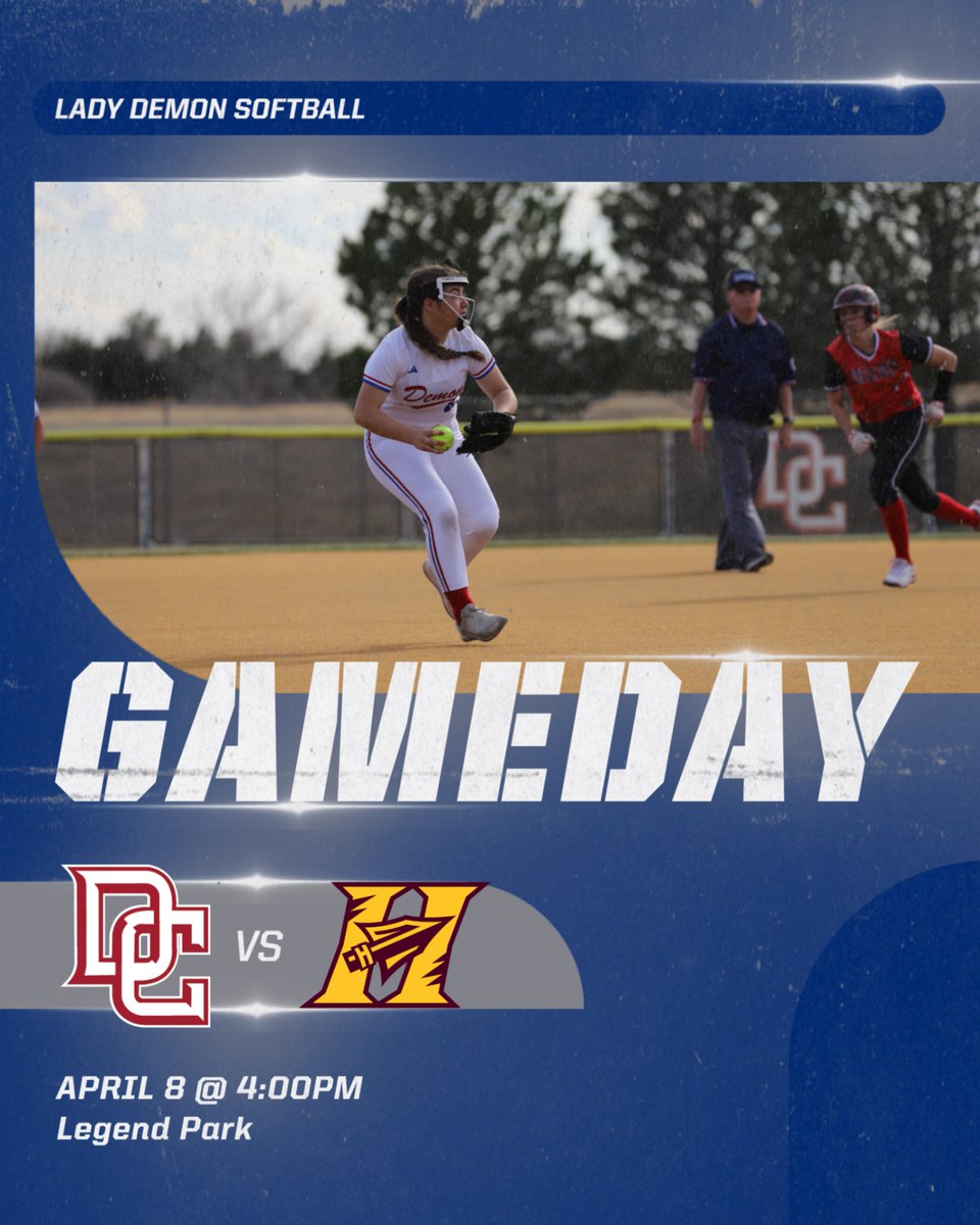 RedDemonSports's tweet photo. Lady Demon Softball host Hays High today for a single game.  JV plays at 4pm and Varsity at 6pm.  #WEoverME https://t.co/XbKaIO7gHL