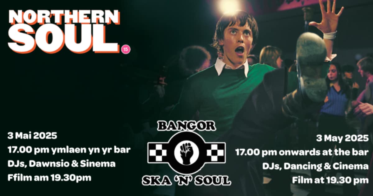 Bangor skaNsoul Cymru/Wales 🏴 (@bskansoul) on Twitter photo Bangor skaNsoul group ( fb Twitter/X) working with Bangor regeneration of the high street group <a href="/NigelPickavance/">Nigel Pickavance</a> <a href="/sinemapontio/">Sinema Pontio</a> <a href="/PontioTweets/">PontioTweets</a>
3/5/25 #northernsoul the movie ,great set of tunes being played in the foyer beforehand too 👍🏻✊🏻
Come and join us 😁 for a great night . Bangor skaNsoul group ( fb Twitter/X) working with Bangor regeneration of the high street group <a href="/NigelPickavance/">Nigel Pickavance</a> <a href="/sinemapontio/">Sinema Pontio</a> <a href="/PontioTweets/">PontioTweets</a>
3/5/25 #northernsoul the movie ,great set of tunes being played in the foyer beforehand too 👍🏻✊🏻
Come and join us 😁 for a great night .