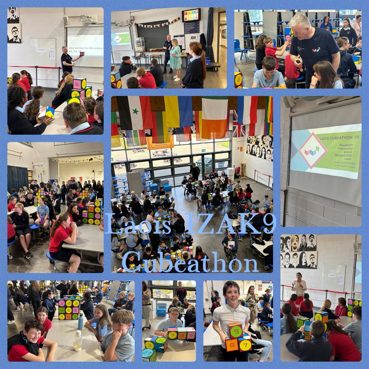 What a super day at our Transition Project Cube-A-Thon. Many thanks to Mountrath CS and their TY team for hosting, Castletown, Mountrath, Shanahoe &amp; Raheen primary schools - especially the wonderful teachers who organised the programme - and Franz of IZAK9 who led the activities
