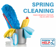 #Spring Cleaning Warning! If spring cleaning is on your agenda, do it safely. Bleach and vinegar are two common household cleaners, but mixing them will create a potentially deadly gas. #Poison Help: 1-800-222-1222.