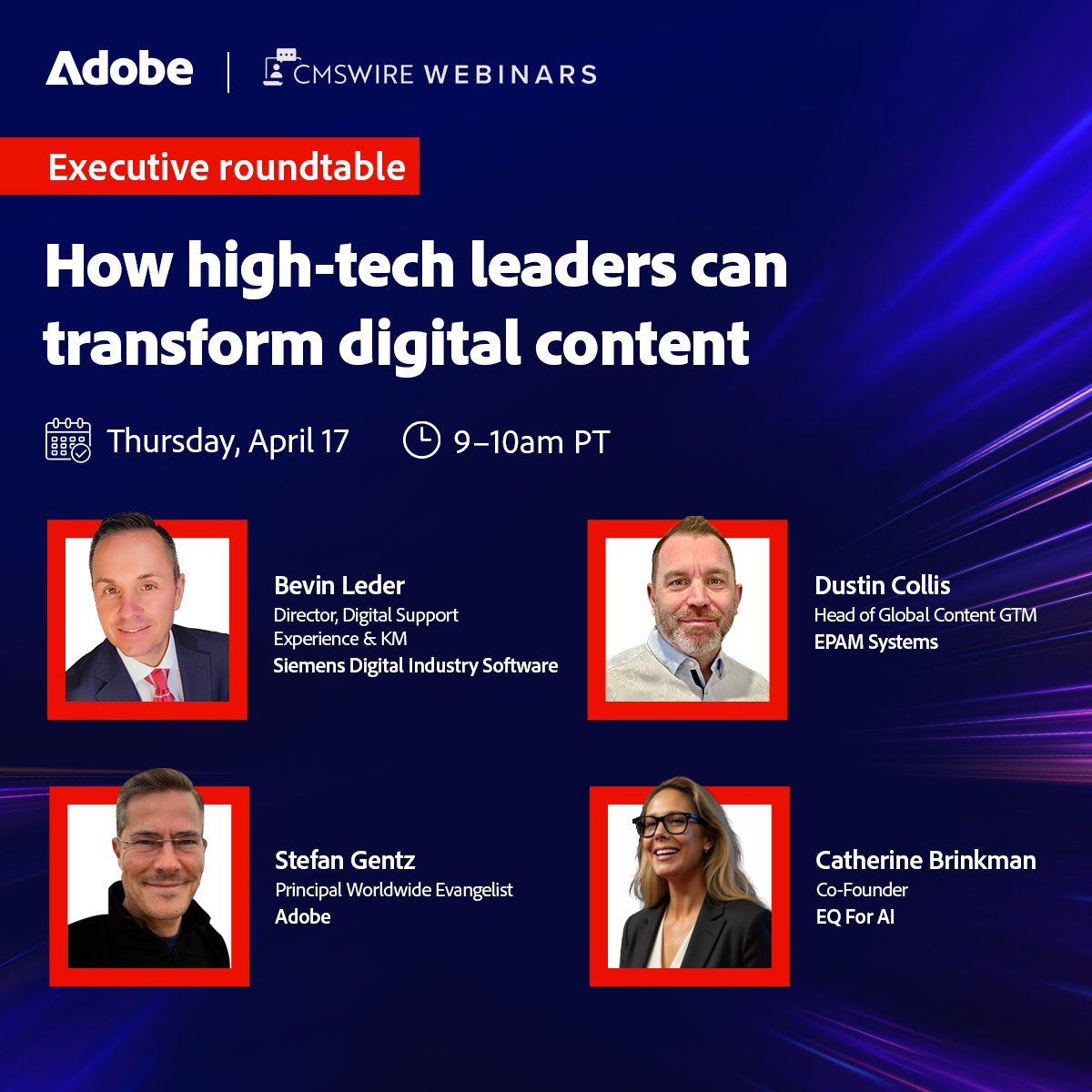 Is your team rolling out features faster than ever, but your content is stuck in the past? 
Join <a href="/Adobe/">Adobe</a>, Siemens, and EPAM Systems at our Executive Roundtable to learn best practices to overcome these struggles.

Register for free: www2.cmswire.com/wb-250417-adob…

#ContentStrategy  #CCMS