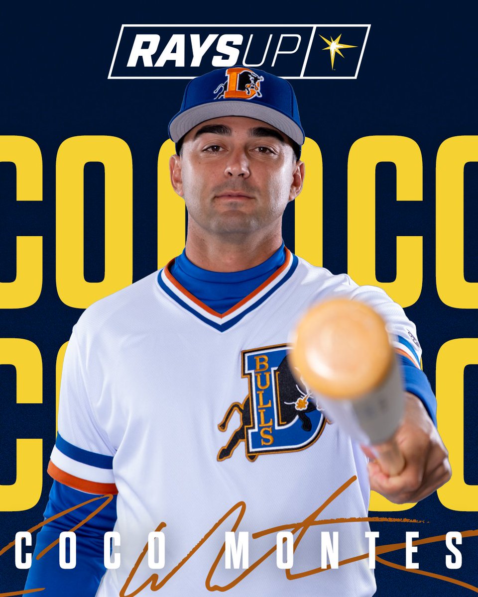 DurhamBulls's tweet photo. The Show for you, Coco. YOU GO, COCO!

@RaysBaseball has announced that Coco Montes has been recalled to The Bigs https://t.co/TOfgNBRYPn