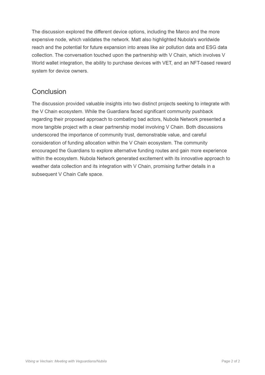 VeChainNN's tweet photo. @PaullyTVvet  handed the mic to emerging projects @Veguardian and @nubilanetwork , giving both teams the stage to introduce their visions to the @vechainofficial  community.

Below you can find the summary of the meeting.

Full recording : https://t.co/w0RNtfKYeR

#vechainnewsnetwork #Veguardian #Nibula #paullytv