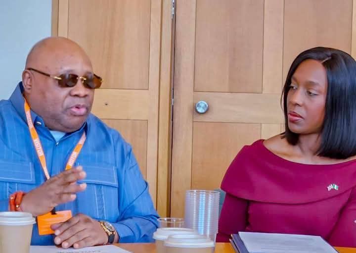 GOGnewsmedia's tweet photo. Gov Ademola Adeleke Meeting with the UK Prime Minister’s Envoy to Nigeria on Trade and Investment: Rt. Hon. Florence Eshalomi MP on driving UK investment to Osun state. A Memorandum of Understanding (MOU) was signed at the House of Commons, London. https://t.co/gmLRoQUbyf