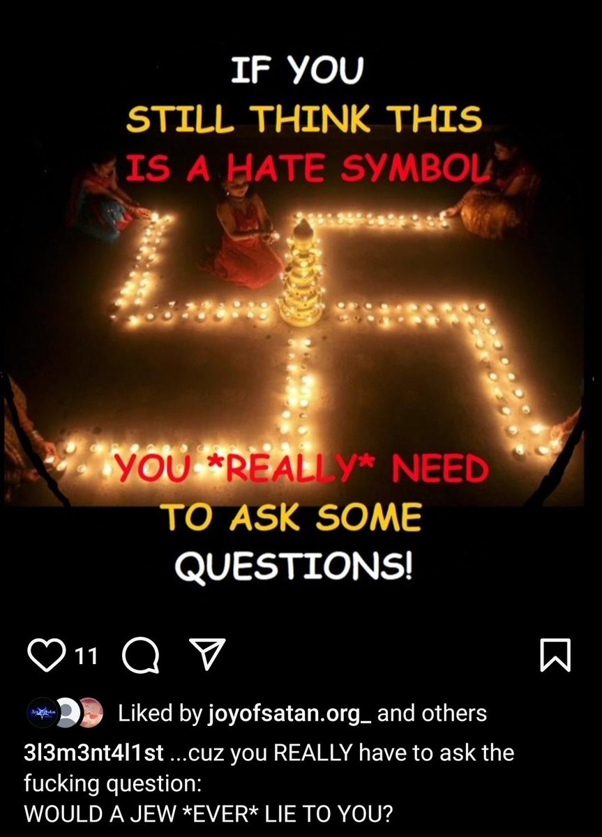 GiantessHorror's tweet image. Seen this around more and more.
Thoughts? 
#ItsNotNazi #Swastika #3rdChakra #Hindu #Spirituality