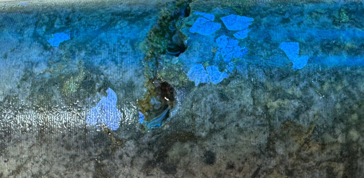 Ariski73's tweet photo. I am in Colombia this week visiting the team and projects. 

Reviewing fresh drill core & one thing is certain without assay results in hand- a blue light in the dark clearly shows us that we continue to intersect big chunks of tungsten bearing mineral near surface. Beautiful blue glow!

Next in the cue from the lab: assay results from Apollo Sub-Zone drilling.