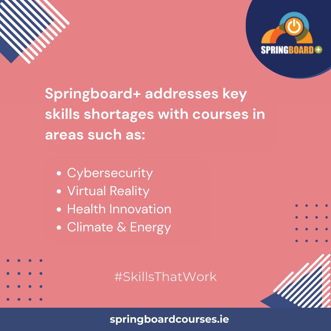 Bridging Skills Gaps in emerging industries 💪

Addressing key skills shortages with courses in:
•Cybersecurity
•Virtual Reality
•Health Innovation
•Climate &amp; Energy

Course details will be announced early summer!

#SkillsThatWork