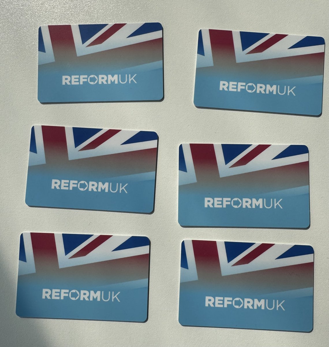 Quick note to Reform members:

Upon becoming Chairman I learned that, unsurprisingly as a fledgling startup party, Reform had never issued physical membership cards to members. 

As we set about fixing that, the membership surged from 60k to 220k in 8 months. 

We considered it