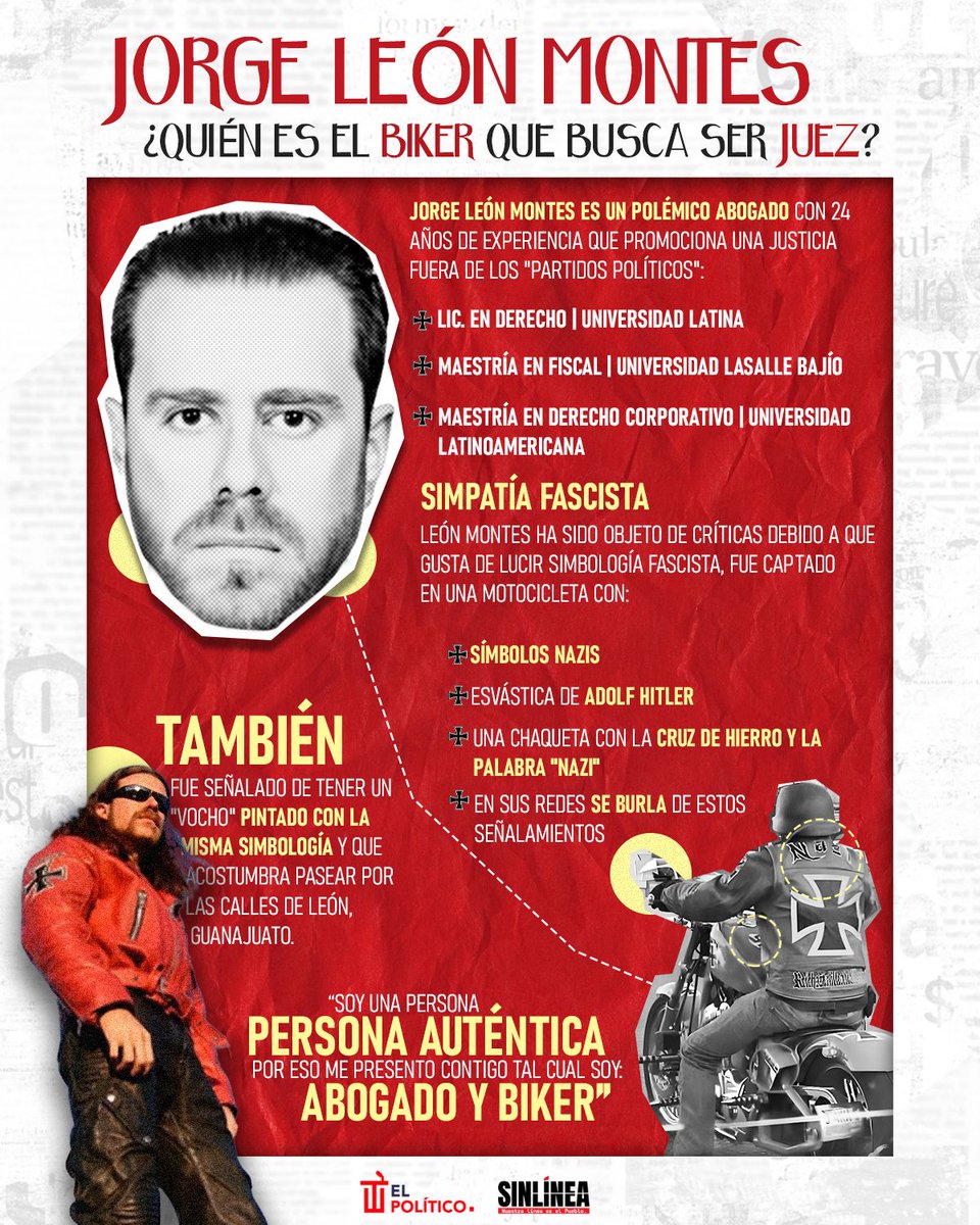 Lo que faltaba 🙄

🔴 #JorgeLeón es un abogado al que le gusta portar símbolos n@zi$ y que ahora busca representar la justicia en #Guanajuato 😡🚩