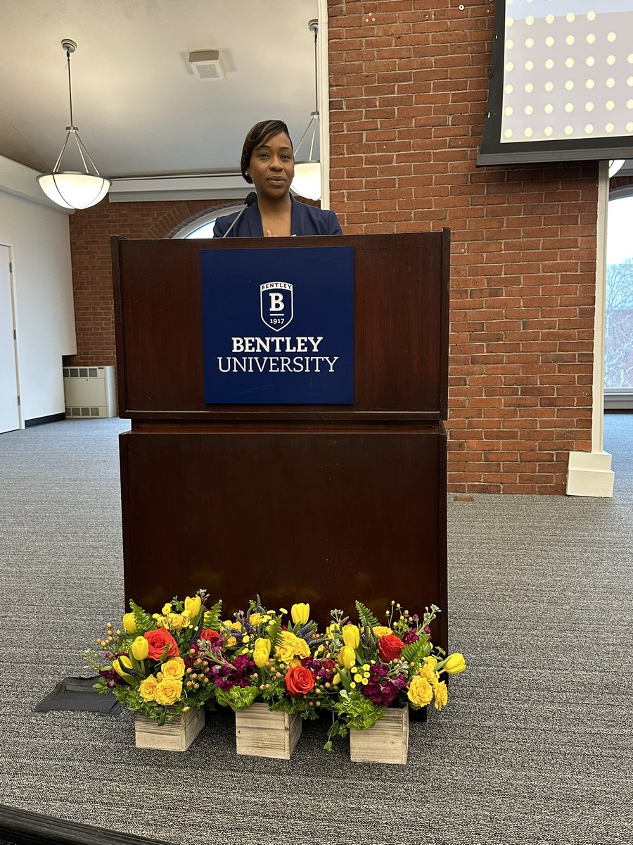 AICUM's tweet photo. “You have an attorney general who will do everything in her power…to protect the rule of law….without fear.” Thank you @MassAGO Andrea Joy Campbell for your unwavering support of #HigherEducation and joining us at our annual meeting @bentleyu https://t.co/Ajf0vogiPP