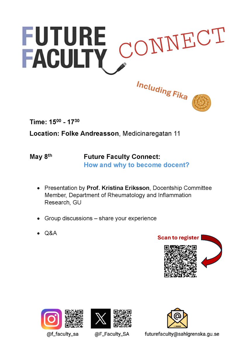 Future Faculty Sahlgrenska Academy tweet media