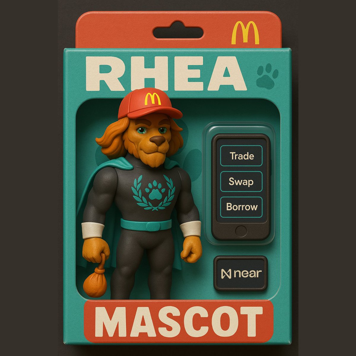 rhea_finance's tweet photo. Teams chat today:

"Lets minimise the amount of user clicks"
"Ok, UI of only 3 buttons *show image"
"And the Mascot?"
"For dem vibes"

Thoughts @rhea_finance &amp; @NEARProtocol fam? 😁 https://t.co/dr57oyDP2A
