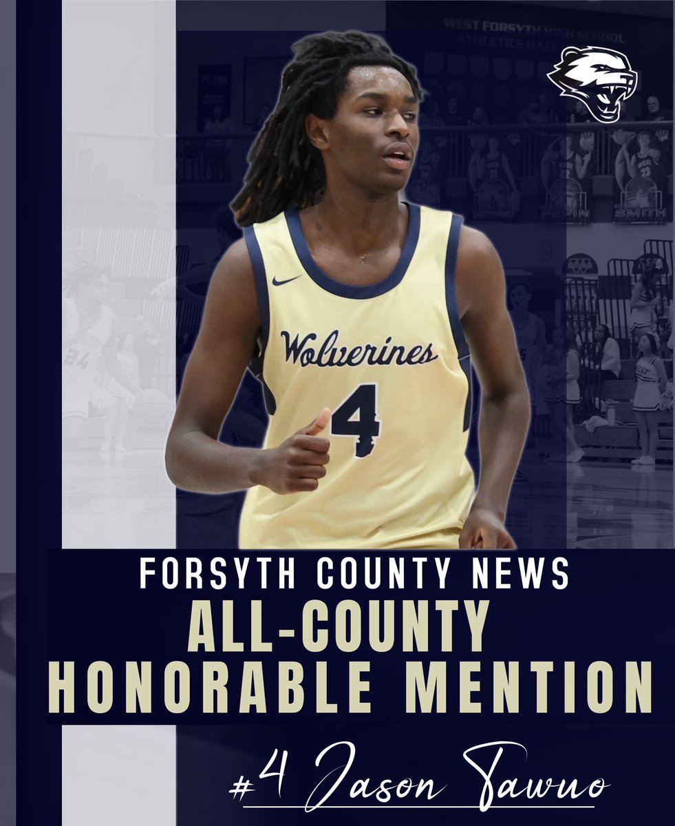 Congratulations to <a href="/tylerpepin4/">tyler pepin</a> and <a href="/JasonTawuo/">Jason Tawuo</a> for being named Honorable Mention All County Team by <a href="/ForsythSports/">FCN Sports</a>