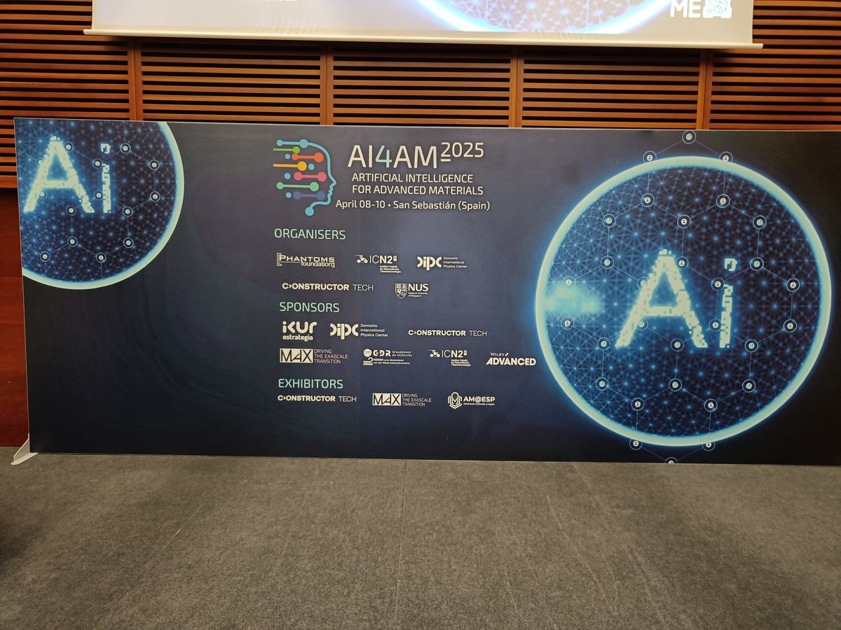 Sven Rogge (@sven_rogge) on Twitter photo Excited to attend the #AI4AM conference in beautiful Donostia-San Sebastián!
Looking forward to inspiring talks & discussions 🙌
Do check out our #compchem work: Tom's order-disorder MOF transitions at poster 26, and my <a href="/ERC_Research/">European Research Council (ERC)</a> talk on strain engineering, Apr 9 at 17h20! Excited to attend the #AI4AM conference in beautiful Donostia-San Sebastián!
Looking forward to inspiring talks & discussions 🙌
Do check out our #compchem work: Tom's order-disorder MOF transitions at poster 26, and my <a href="/ERC_Research/">European Research Council (ERC)</a> talk on strain engineering, Apr 9 at 17h20!