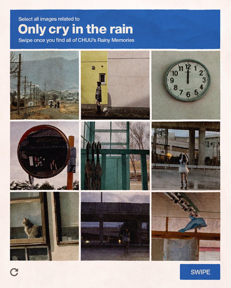 chuu_atrp's tweet image. [💿]
CHUU 3RD MINI ALBUM [Only cry in the rain]

🎧2025.04.21 6PM (KST)

Select all images related to Only cry in the rain🔍

#CHUU #츄 #Onlycryintherain