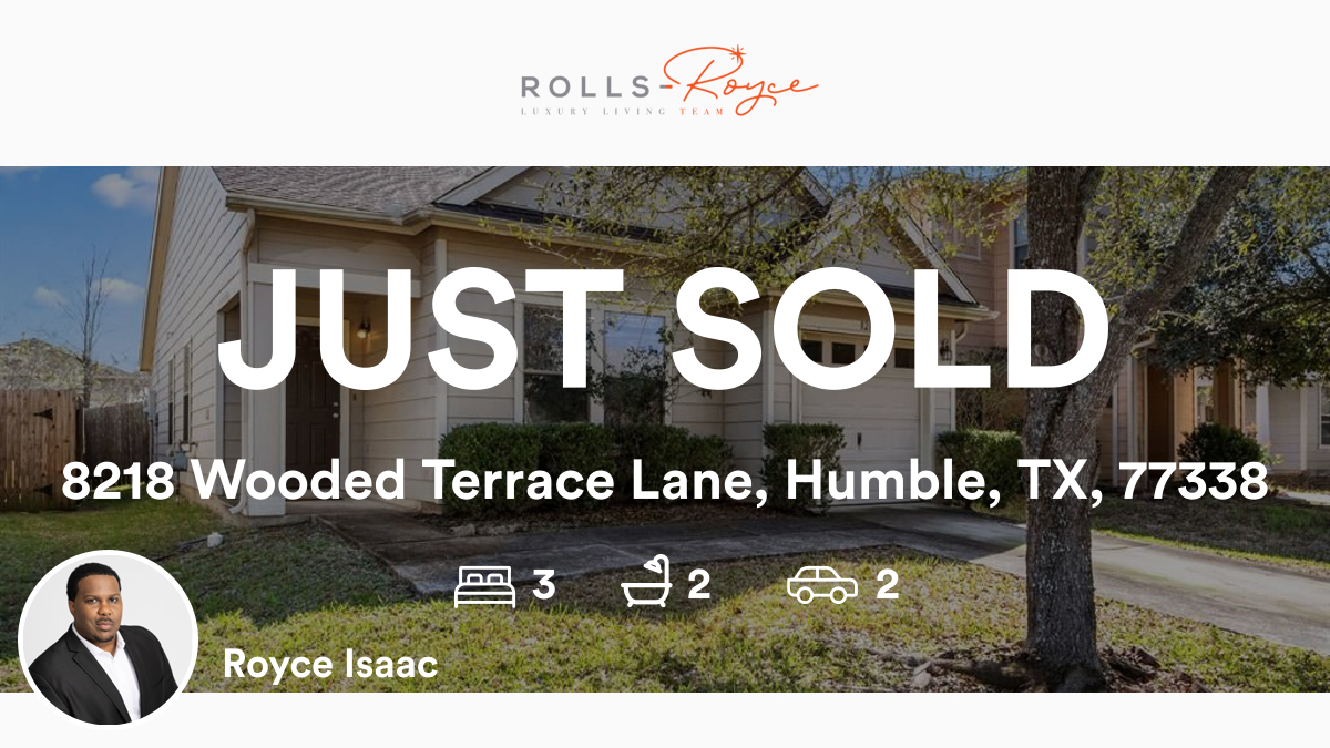 RollsTheRealtor's tweet photo. 🛌 3 🛀 2 🚘 2
📍 8218 Wooded Terrace Lane, Humble, TX, 77338

My latest sale on RateMyAgent.

https://t.co/70w6heg9or

#RollsRoyceLuxuryLivingTeam #sold #HoustonTexasLiving #compassrealestate #MovemetoHouston #Houstonrealtor #houstonrealestate... https://t.co/IOXj9RkzzG