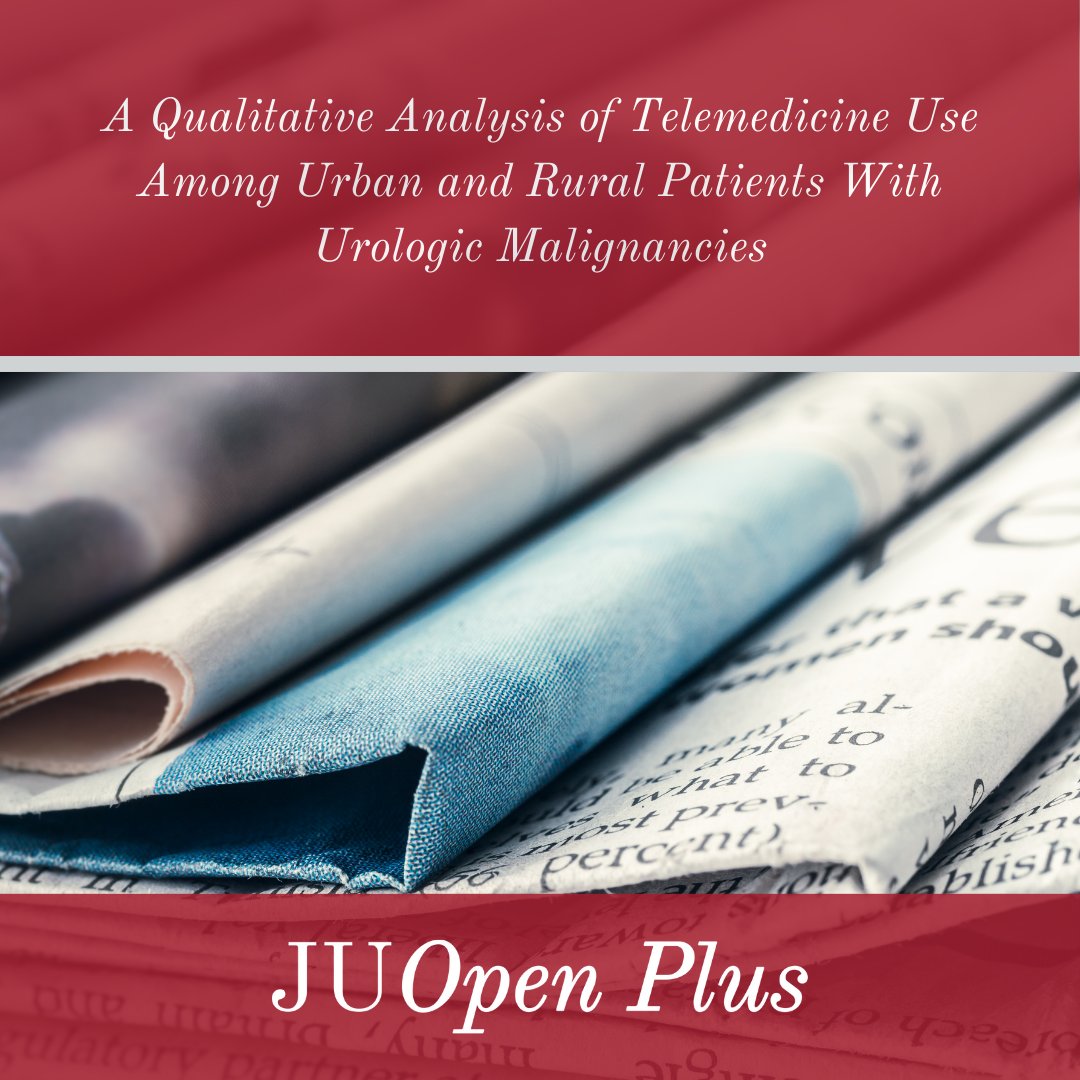 JU Open Plus (@juopenplus) on Twitter photo 📰 "A Qualitative Analysis of Telemedicine Use Among Urban and Rural Patients With Urologic Malignancies."
Read the full article from <a href="/ZeynepGulMD/">Zeynep Gul</a> here! ➡️ bit.ly/4i61Muo 📰 "A Qualitative Analysis of Telemedicine Use Among Urban and Rural Patients With Urologic Malignancies."
Read the full article from <a href="/ZeynepGulMD/">Zeynep Gul</a> here! ➡️ bit.ly/4i61Muo