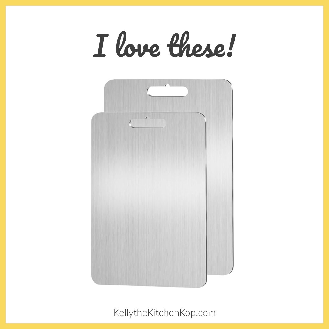 KitchenKop's tweet image. I'm loving my new cutting boards after finally throwing away every last cutting board that had ANY plastic on it. 

kellythekitchenkop.com/Amazon-titaniu…

#microplastics #nomoreplastic #cuttingboard #titanium #wapf #realfood #foodsafety #kitchensafety