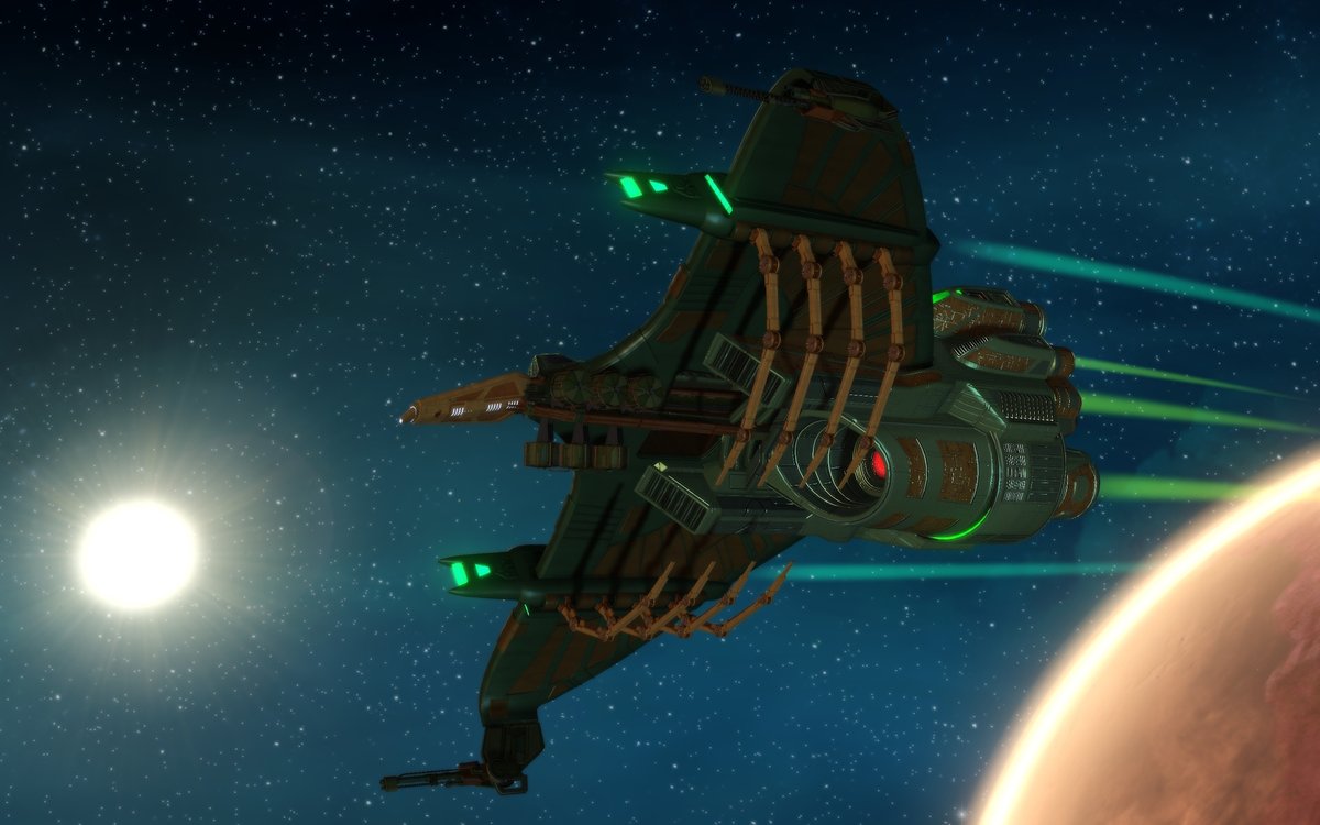 trekonlinegame's tweet photo. Pakled smart, Pakled strong! The brand-new Pakled Miracle Worker Clumpship, first seen on Star Trek: Lower Decks, can now be yours on PC. Learn all about this ship in our blog!

👉 https://t.co/AAiHKN9dK9 https://t.co/5AnVrXFtXi