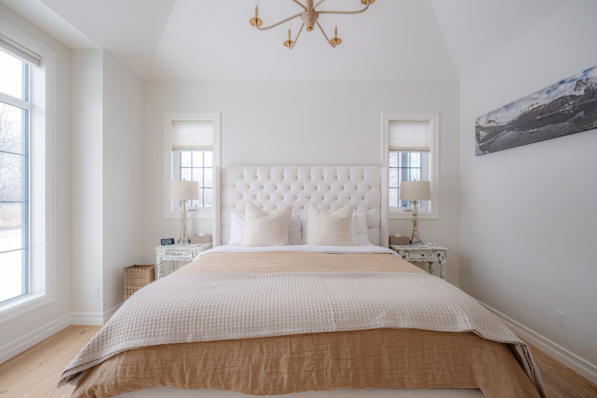 Bears Paw Project - Soft textures, layered neutrals, and thoughtful details come together to create a bedroom that feels like a sanctuary. 

Interior Design: <a href="/rcid_/">Rochelle Cote</a>
Build: @wideskyhomes
Photo: @wideskyhomes