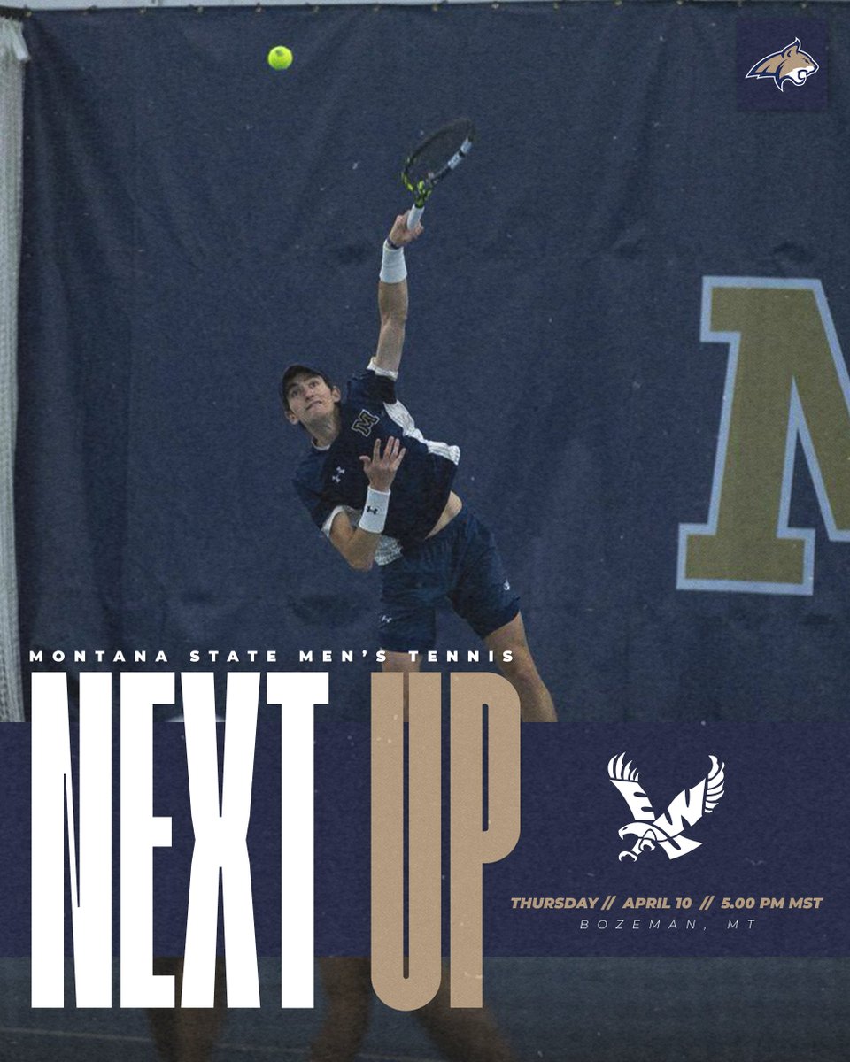 msumenstennis's tweet image. Senior Night this Thursday. Come support your Cats and cheer on our seniors Harrison Janes and Dmitry Bezborodov!

📆 Thursday // April 10th
⏰ 5.00 pm
🆚 Eastern Washington
🏠 Bobcat Anderson Tennis Center

#BobcatTennis x #BobcatBuilt