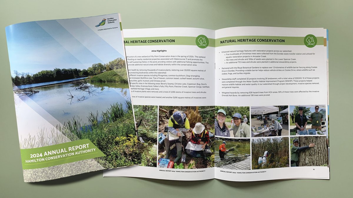 Discover the incredible work of Hamilton Conservation Authority, the largest environmental management agency in the area! 🌿 Their annual report, printed by Allegra, showcases their 2024 achievements. Visit a conservation area today and show your... conservationhamilton.ca