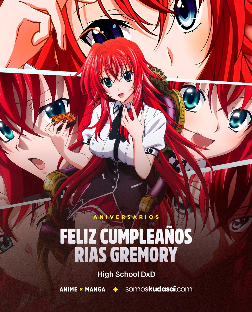 animetrends's tweet photo. 🎉 Happy Birthday, Rias Gremory! 

Anime: High School DxD. 
Seiyuu: Youko Hikasa. https://t.co/0WRRQLNfKs