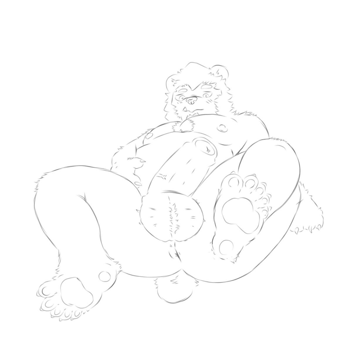 This is the first time I've actually drawn something NSFW so it's a bit rough qwq #furry