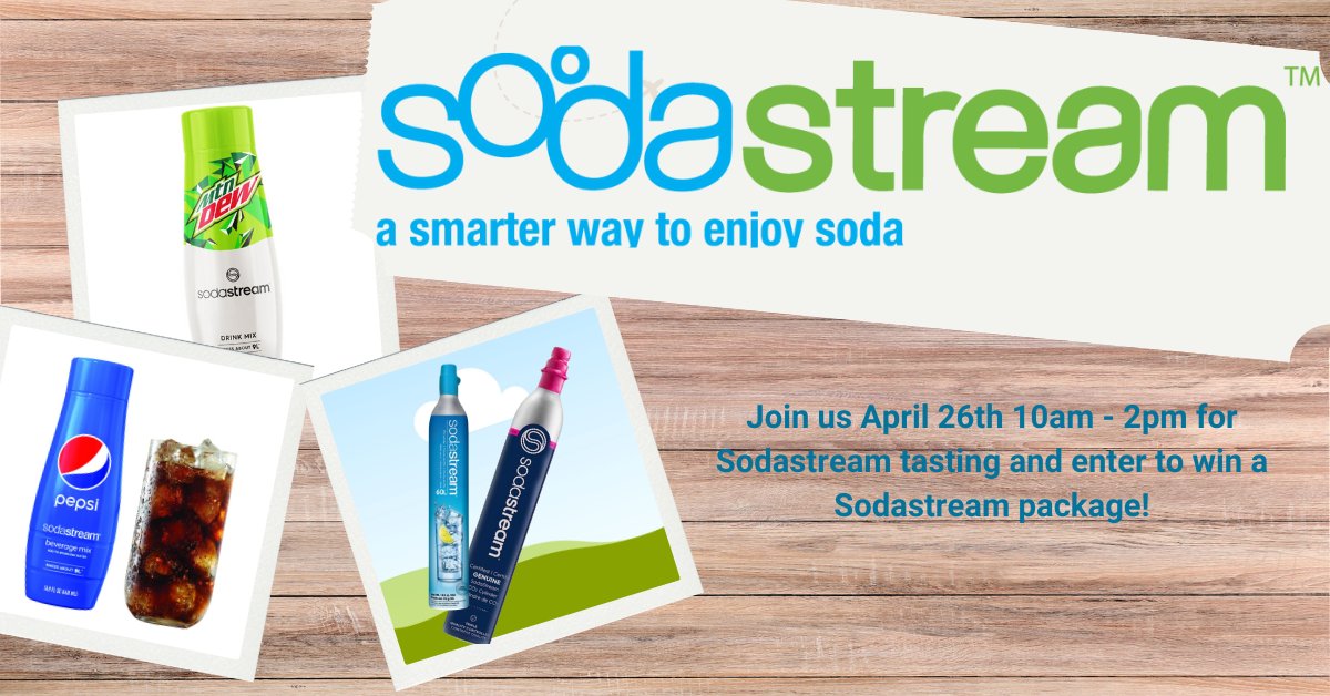 Matts_Ace's tweet photo. ‼Now Available‼

Experience the Sodastream difference at @MattsAceHardware!

Discover a variety of flavors and join us on April 26th, 10am-2pm for a tasting event. Say goodbye to soda and hello to a healthier alternative.

#Sodastream #SodaAlternative #MattsAce... https://t.co/QoJ0PFrGZU
