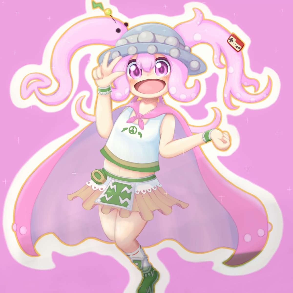 makersat's tweet photo. 宇宙Pまっつぁかちゃんがとてもかわよくて我慢できずに描きました
初代宇宙王でおねえちゃんで一番年上であどけないの最強では…？
そしてぜろぜくしむさんお誕生日おめでとうございます🎊
#宇宙王かみかちゃん https://t.co/QGHrGeUwga