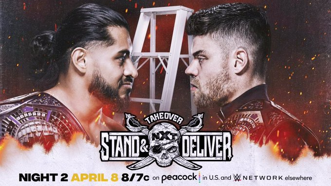 wrestle_hist's tweet photo. 4/8/2021
Santos Escobar defeated Jordan Devlin in a Ladder Match to become the Undisputed NXT Cruiserweight Champion at TakeOver: Stand & Deliver from the WWE Performance Center in Orlando, Florida.
#WWE #WWENXT #TakeOverStandDeliver #SantosEscobar #JordanDevlin #JDMcDonagh https://t.co/qs3d1firxU