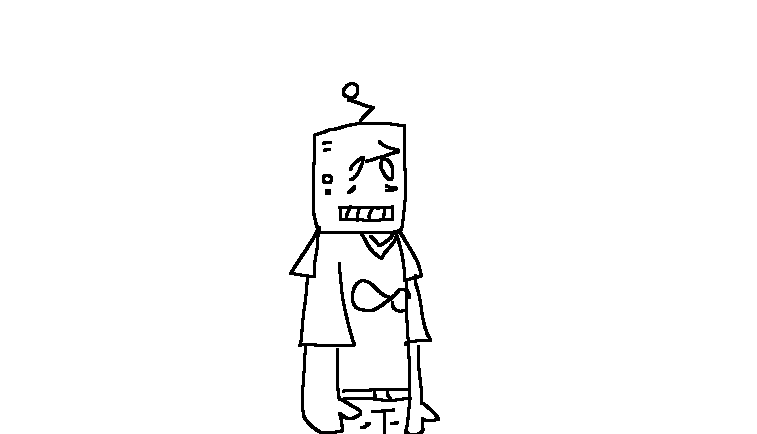 DWizner11772's tweet photo. @TheAxolotlSun isn’t his final design, just drew him up real quick but he’s a cardboard robot that works there https://t.co/UmbjxaCyGX