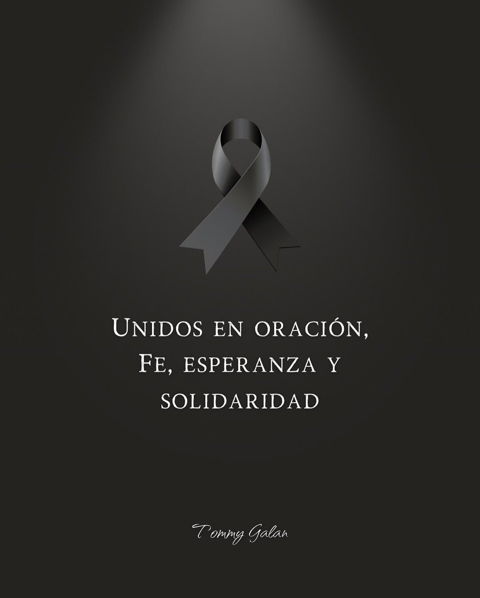 Con profundo dolor recibimos la noticia del colapso en el día de hoy. Nos unimos en oración por las víctimas, con fe en que aún puedan encontrarse sobrevivientes. Que prime la solidaridad, el respeto y la prudencia. Valoremos la vida. 🙏🙏🙏🙏