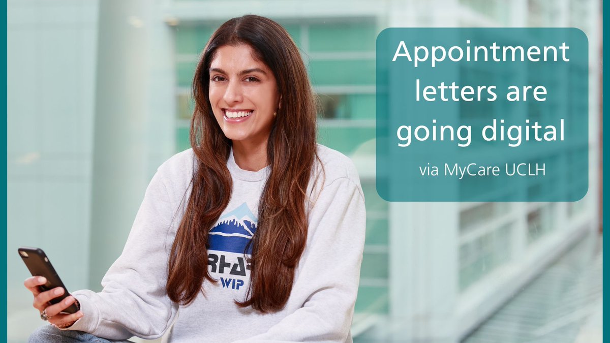 uclh's tweet photo. If you use MyCare UCLH, you will receive appointment letters digitally in MyCare.

No more waiting for letters in the post. Access your information anytime, anywhere, securely, and conveniently.
 
Prefer paper? Set your preferences in the app.
https://t.co/Nz7IumDFb0 https://t.co/9a841NfA5X