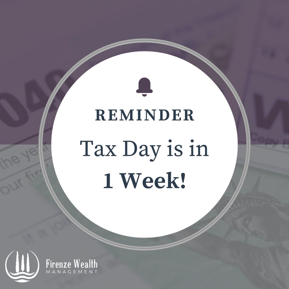 FirenzeWealth's tweet image. 💼 Friendly Reminder: Tax Day is just a week away! Don&apos;t forget to double-check your deductions and credits. Every bit counts! #TaxSeason #SmartFiling