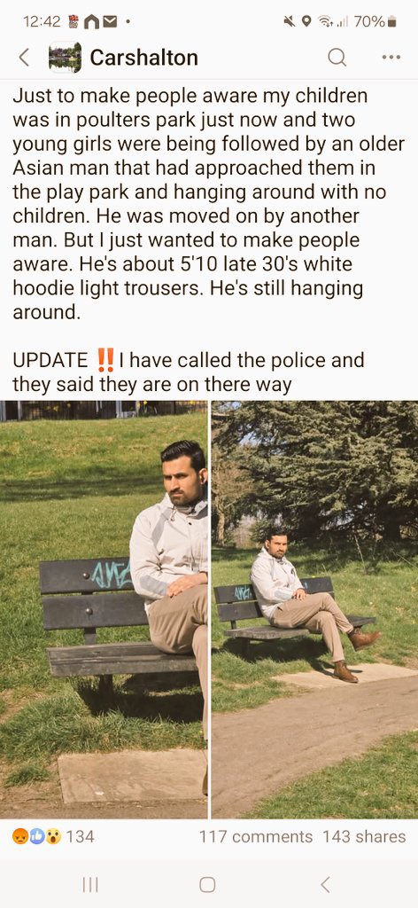 gardirms's tweet image. Now that the nice weather is rolling in across Britain I’m seeing multiple posts of parents warning others of foreign men creeping on children in parks.
It’s an epidemic. Our nations kids deserve better than this.