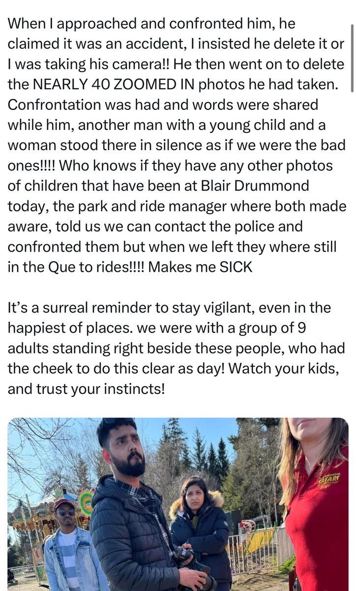 gardirms's tweet image. Now that the nice weather is rolling in across Britain I’m seeing multiple posts of parents warning others of foreign men creeping on children in parks.
It’s an epidemic. Our nations kids deserve better than this.