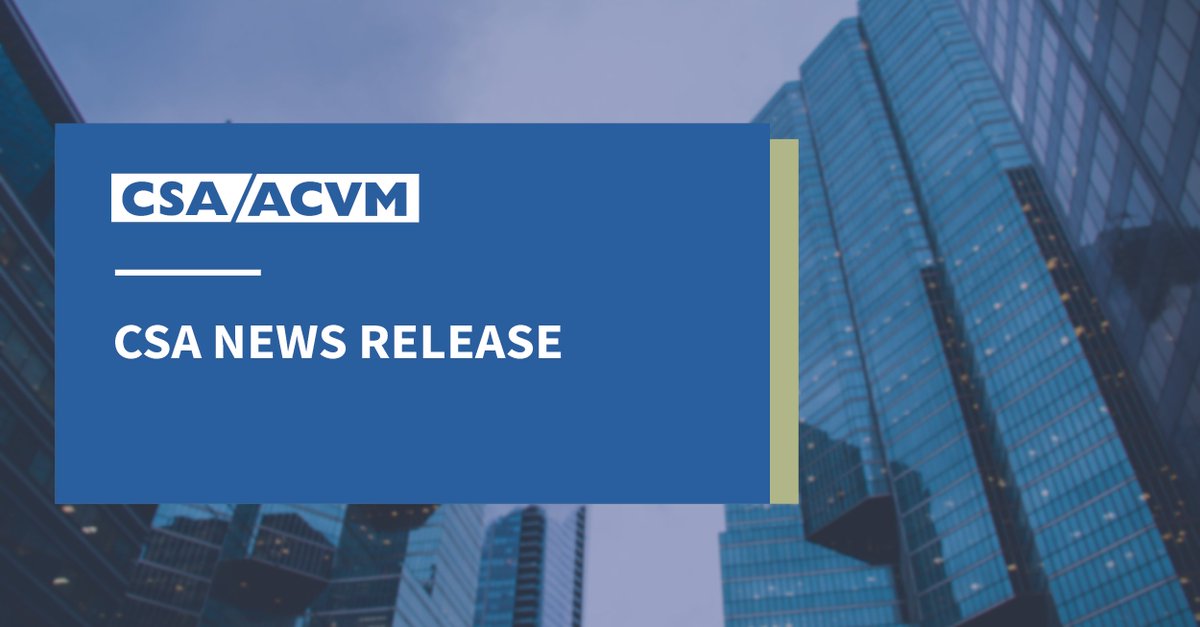 The Joint Forum of Financial Market Regulators has concluded its Annual Meeting. Members welcomed new senior leaders to the forum and heard from Canadian securities regulators. asc.ca/news-and-publi…