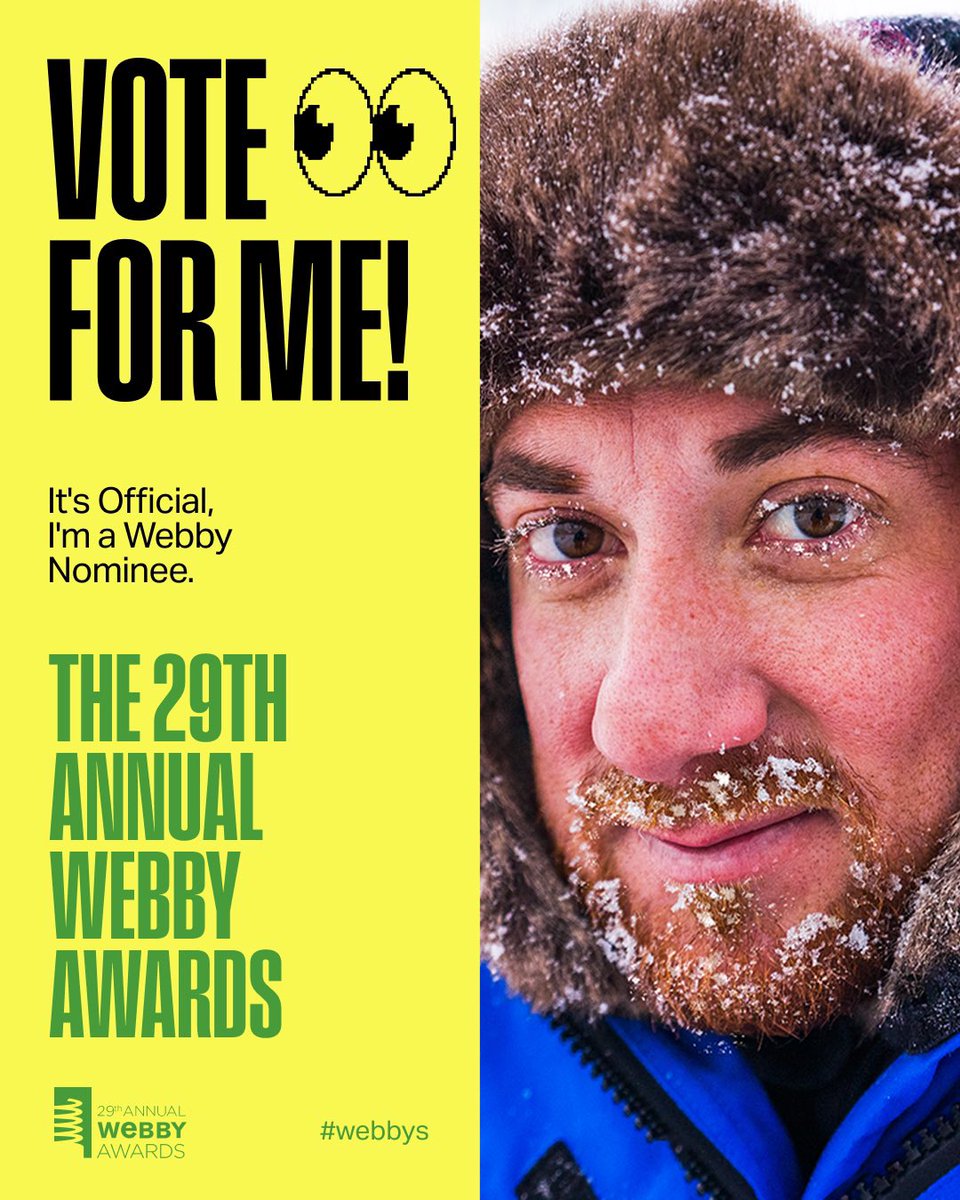 I’m nominated for a Webby! Oscars of the Internet! Vote for my Ukraine doc under the Best Creator / News &amp; Politics category! wbby.co/4hWQOrh