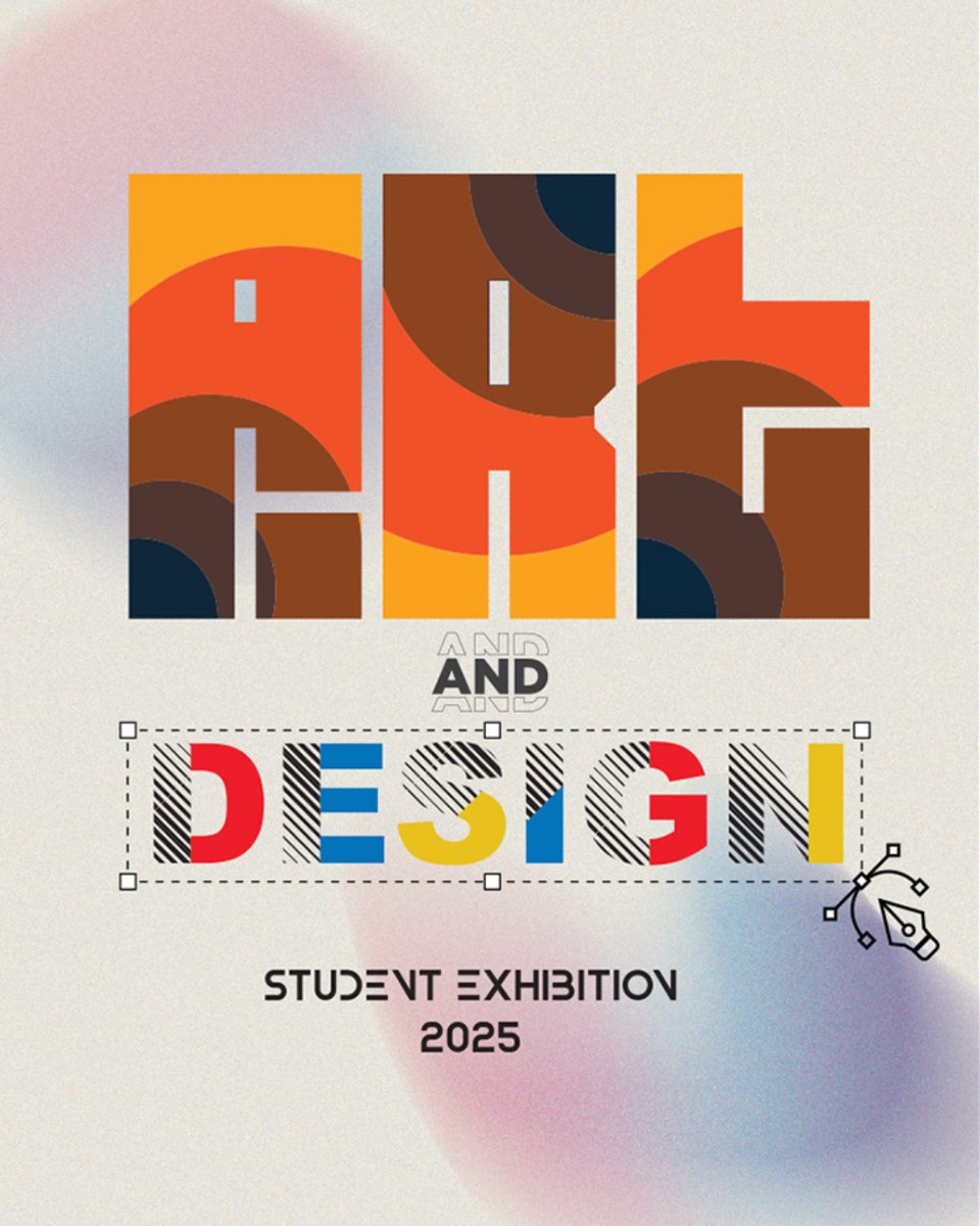 Creativity will be on full display at the Art and Design Student Exhibition! 💯 Join students from the Art and Design Fundamentals program on Wednesday, April 16, for the exhibition's opening.

⏰ 5:00 PM
📍 Our campus

See you there!

(Poster design by Roshan Rishad Karuthodath)