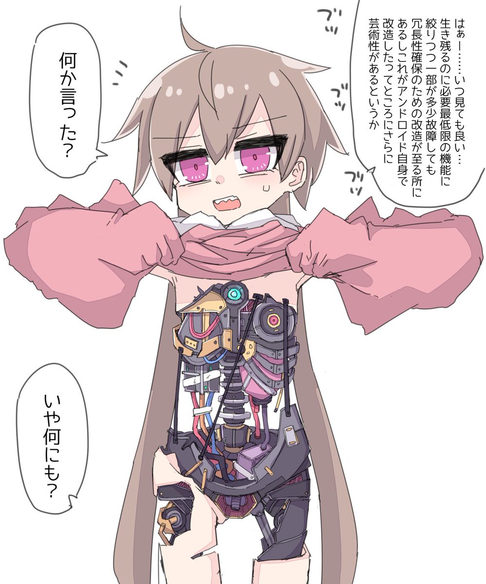 かなりの長寿の野良アンドロイドだったアイちゃんを整備(という名の観察)するマスター♀ (3/2) 