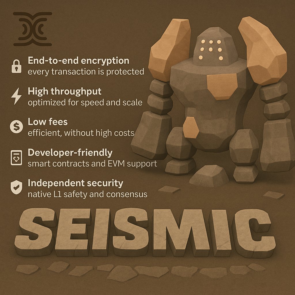 gine_ads14's tweet photo. Another L1 blockchain that redefines the rules — Seismic leads with encryption-first architecture, unmatched speed, and a focus on developer freedom.
@SeismicSys @lyronctk @xealistt @noonne_art https://t.co/KTl3JkPOnT