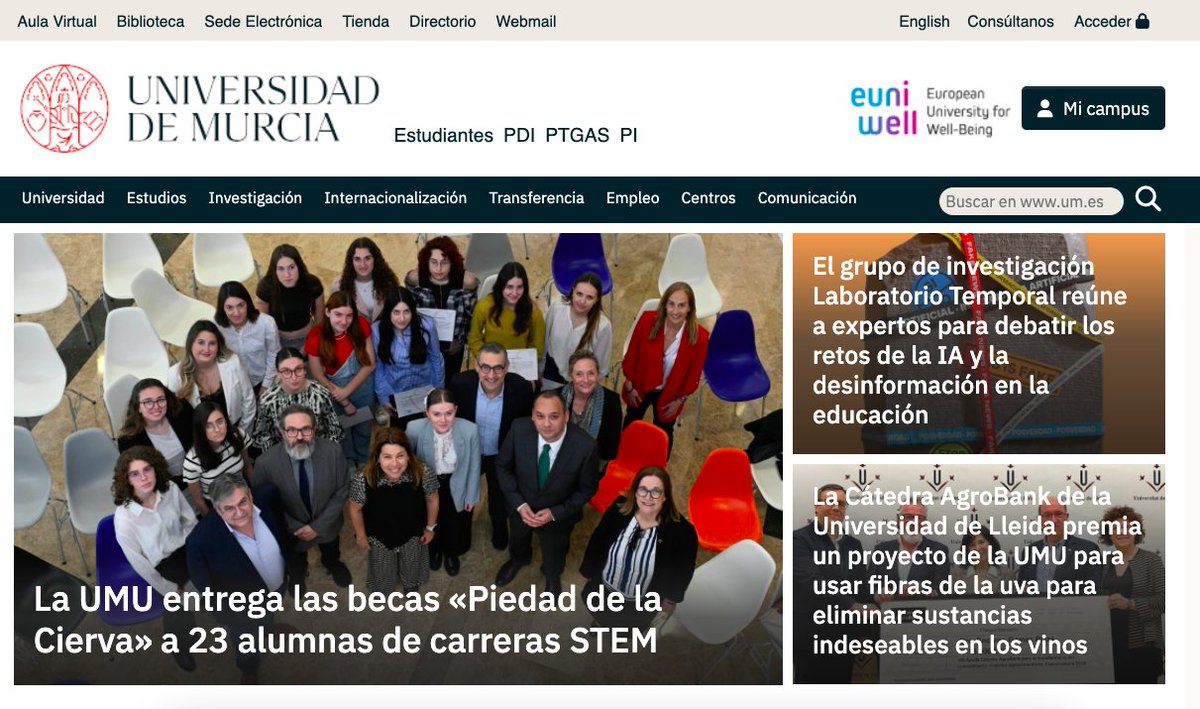 Laboratorio Temporal (@eltiempolate) on Twitter photo 🎉🎉
Muy contentos de ser #portadaUMU <a href="/UMU/">Universidad Murcia</a> hoy con motivo del #35SimposioDCS
200 investigadores de España, América y Europa reflexionando sobre los retos de la IA y la desinformación en educación en #Cartagena
🫶🫶 #OrgulloUMU <a href="/UMUdivulga/">UMU Divulga</a> <a href="/umusiu/">Servicio de Información Universitario UMU (SIU)</a> <a href="/EducacionUm/">Facultad Educación UM</a> 🫶🫶 🎉🎉
Muy contentos de ser #portadaUMU <a href="/UMU/">Universidad Murcia</a> hoy con motivo del #35SimposioDCS
200 investigadores de España, América y Europa reflexionando sobre los retos de la IA y la desinformación en educación en #Cartagena
🫶🫶 #OrgulloUMU <a href="/UMUdivulga/">UMU Divulga</a> <a href="/umusiu/">Servicio de Información Universitario UMU (SIU)</a> <a href="/EducacionUm/">Facultad Educación UM</a> 🫶🫶