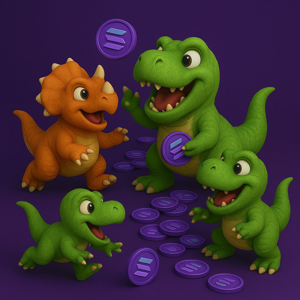 Trexwards's tweet photo. T-Rexwards
A meme coin where holding pays off! 🦖 Get SOL rewards every 5 minutes just for holding! 💰 The more you hold, the bigger the reward! Let’s grow together! 🌟  #solana #bitcoin #sui https://t.co/15E8dhAWsC