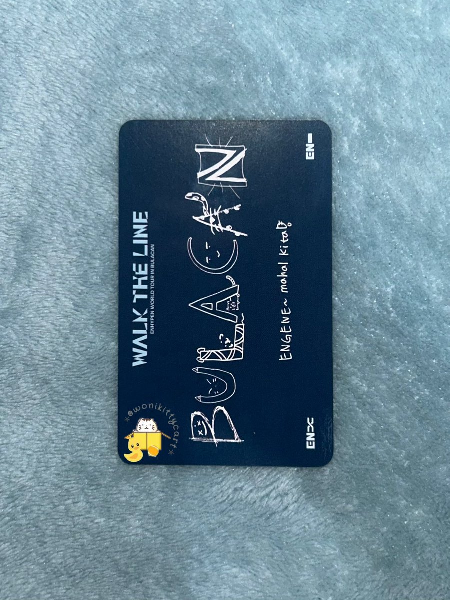 wonikittycart's tweet photo. #wonikittysells
wts lfb ph

Jungwon wtl in bulacan engene zone photocard
₱2.5k

╰ x sensitive, has a mark on the engene bong part
╰ price still negotiable 
╰ payo (prio)/3 days reservation 
╰ onhand
╰ reply/dm to mine

🏷️ enhypen wonie enha pc walk the line https://t.co/Lpfrt1IQ5b